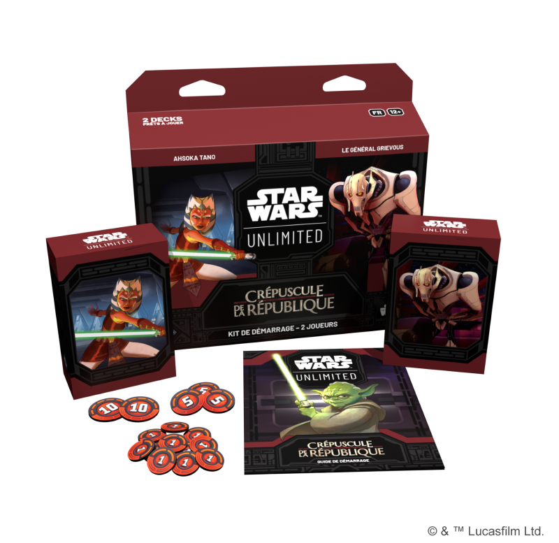 Star Wars : Unlimited - Deck de démarrage 2 joueurs - Français - Crépuscule de la République Star Wars : Unlimited - Deck de démarrage 2 joueurs - Français - Crépuscule de la République