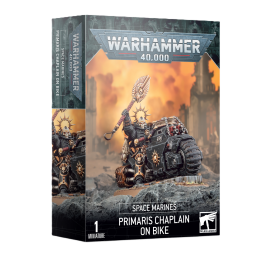 Warhammer 40 000 - Space Marines - Chapelain Primaris à moto