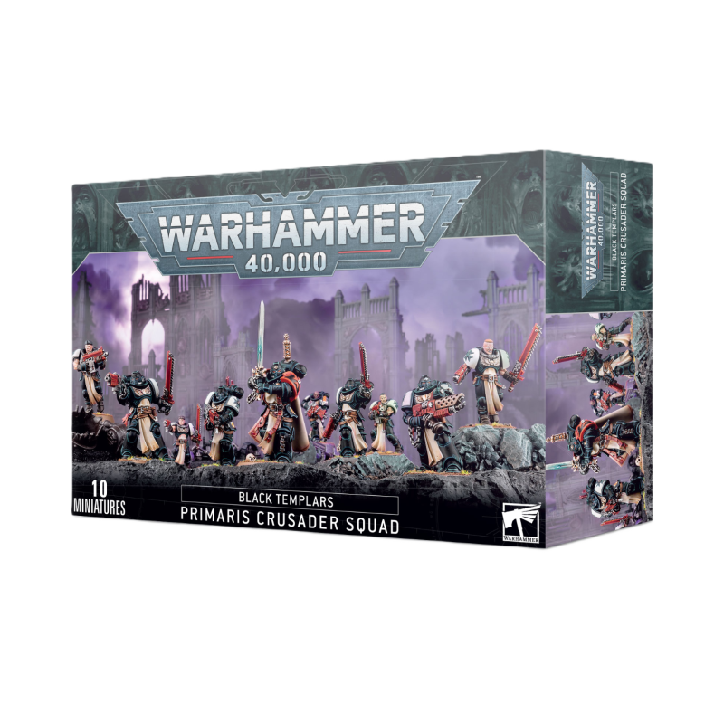 Warhammer 40 000 - Space Marines - Black Templar - Escouade de Croisé Primaris Warhammer 40 000 - Space Marines - Black Templar - Escouade de Croisé Primaris