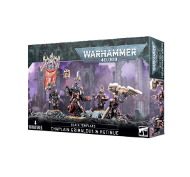 Warhammer 40 000 - Space Marines - Black Templar - Chapelain Grimaldus et sa suite