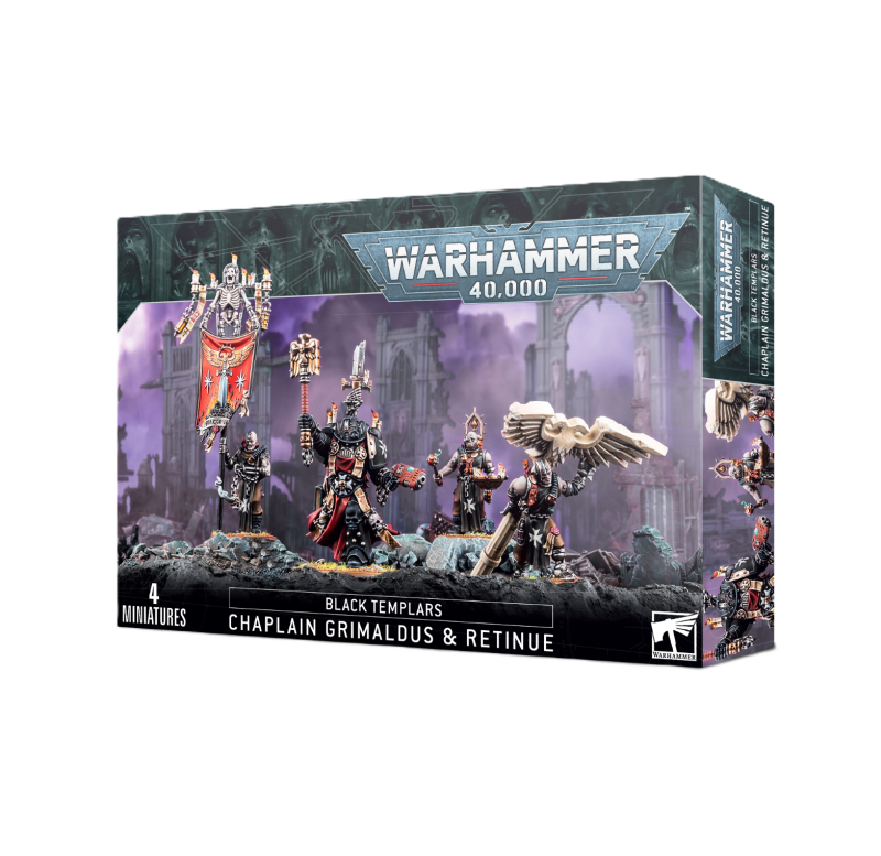 Warhammer 40 000 - Space Marines - Black Templar - Chapelain Grimaldus et sa suite Warhammer 40 000 - Space Marines - Black Templar - Chapelain Grimaldus et sa suite