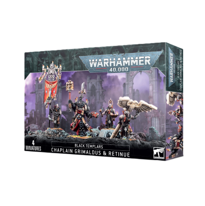 Warhammer 40 000 - Space Marines - Black Templar - Chapelain Grimaldus et sa suite