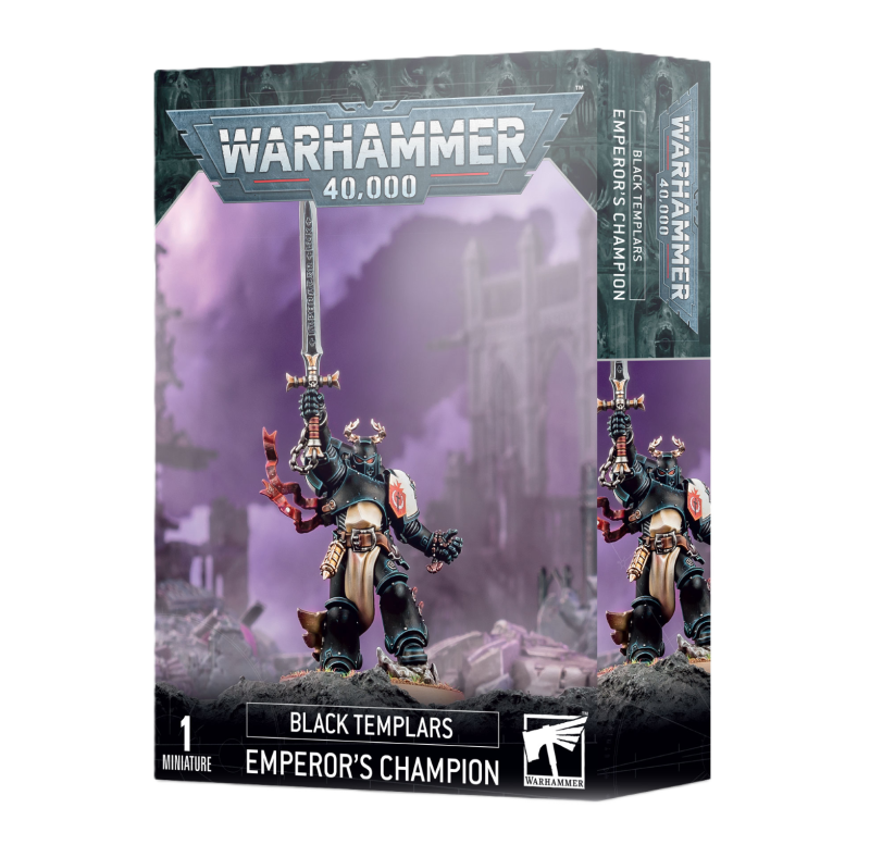 Warhammer 40 000 - Space Marines - Black Templar - Champion de l'empereur Warhammer 40 000 - Space Marines - Black Templar - Champion de l'empereur