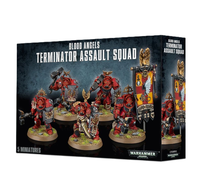 Warhammer 40 000 - Space Marines - Blood Angels - Escouade d'assaut terminator Warhammer 40 000 - Space Marines - Blood Angels - Escouade d'assaut terminator