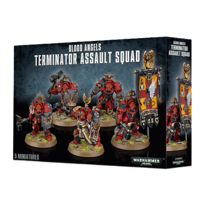 Warhammer 40 000 - Space Marines - Blood Angels - Escouade d'assaut terminator
