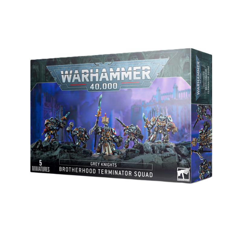 Warhammer 40 000 - Space Marines - Grey Knight - Terminators de Confrérie Chevalier Gris Warhammer 40 000 - Space Marines - Grey Knight - Terminators de Confrérie Chevalier Gris