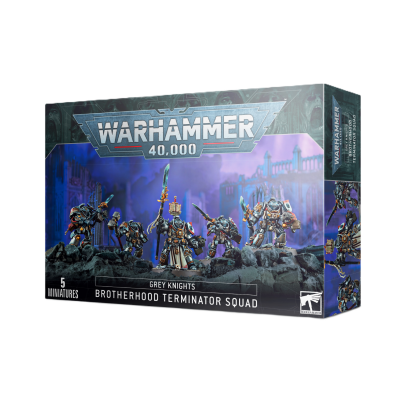 Warhammer 40 000 - Space Marines - Grey Knight - Terminators de Confrérie Chevalier Gris