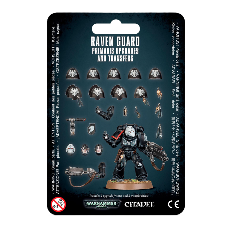 Warhammer 40 000 - Space Marines - Raven Guard - Améliorations et décalcomanies Warhammer 40 000 - Space Marines - Raven Guard - Améliorations et décalcomanies
