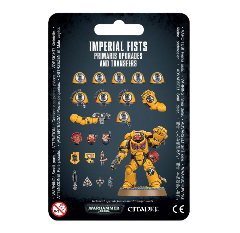 Warhammer 40 000 - Space Marines - Imperial Fist - Améliorations et décalcomanies