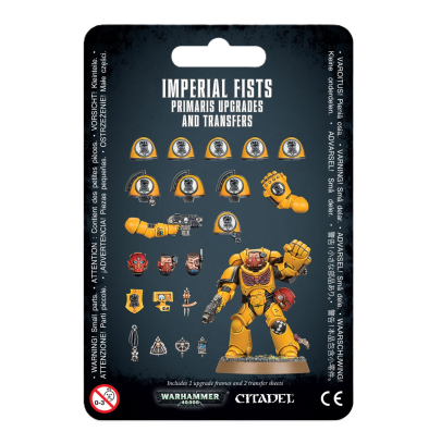 Warhammer 40 000 - Space Marines - Imperial Fist - Améliorations et décalcomanies