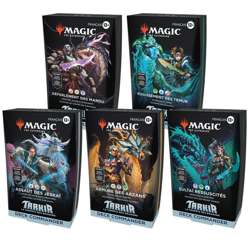 Tarkir : Tempete de dragon - Commander deck - Français - Pack de 5 Tarkir : Tempete de dragon - Commander deck - Français - Pack de 5