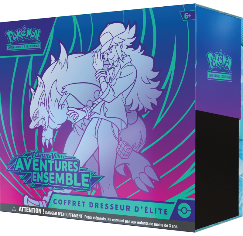 Pokemon TCG - Coffret dresseur d'élite - Français - Ecarlate et Violet - EV9 - Aventures ensemble Pokemon TCG - Coffret dresseur d'élite - Français - Ecarlate et Violet - EV9 - Aventures ensemble