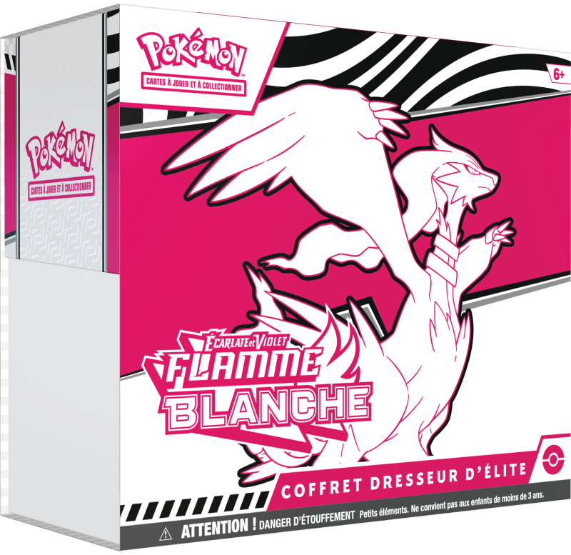 Pokemon TCG - Coffret dresseur d'élite - Français - Ecarlate et Violet - EV11W - Flamme Blanche Pokemon TCG - Coffret dresseur d'élite - Français - Ecarlate et Violet - EV11W - Flamme Blanche