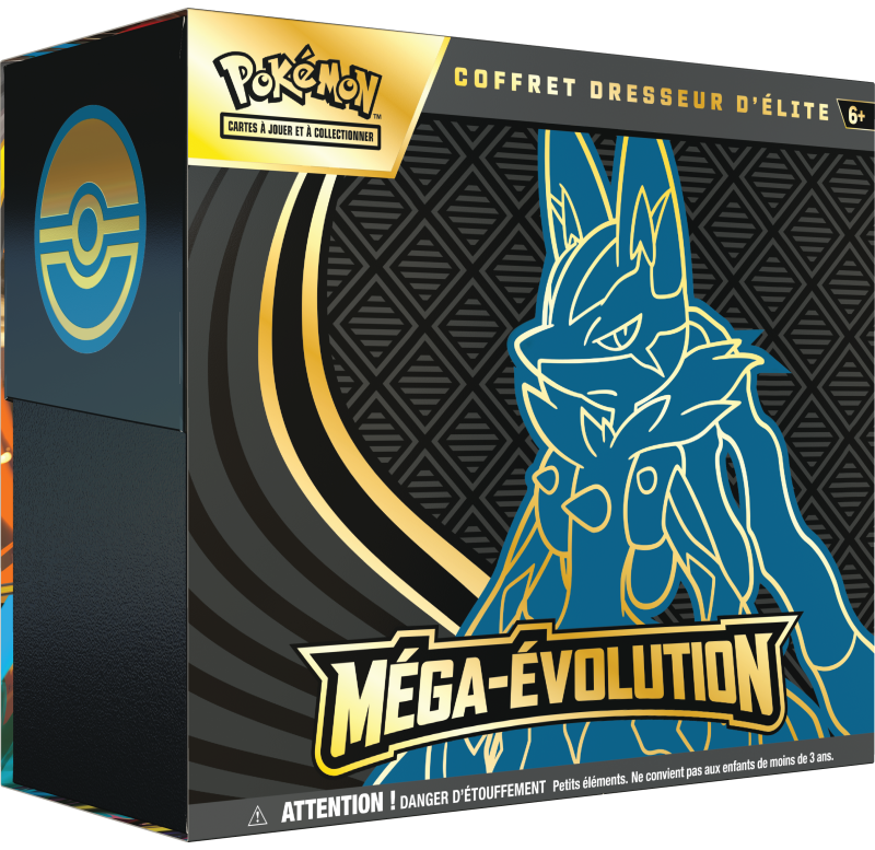 Pokemon TCG - Coffret dresseur d'élite - Français - ME1 - Mega Evolution - Lucario Pokemon TCG - Coffret dresseur d'élite - Français - ME1 - Mega Evolution - Lucario