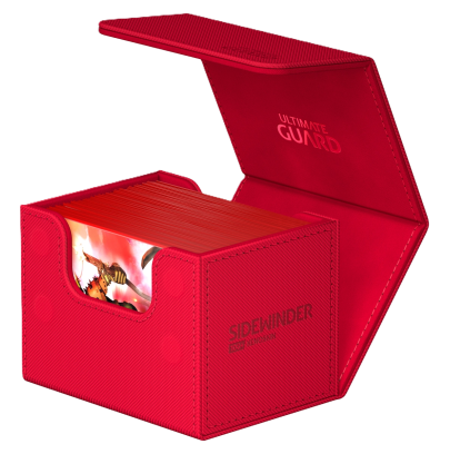 Ultimate Guard - Deck Box Sidewinder 100+ XenoSkin Monocolore - Rouge