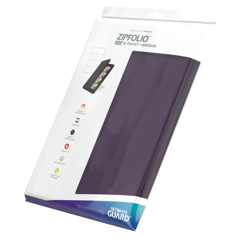 Ultimate Guard Zipfolio 320 – 16-Pocket Xenoskin – Violet Ultimate Guard Zipfolio 320 – 16-Pocket Xenoskin – Violet