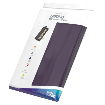 Ultimate Guard Zipfolio 320 – 16-Pocket Xenoskin – Violet