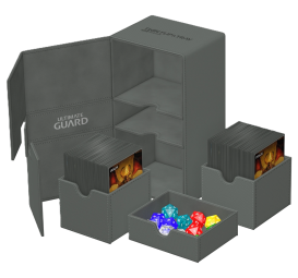 Ultimate Guard - Twin Flip'n Tray 200+ XenoSkin monocolore - Gris