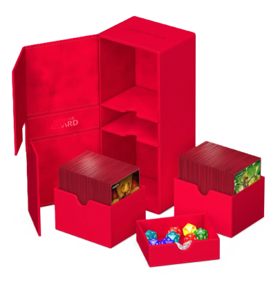 Ultimate Guard - Twin Flip'n Tray 260+ XenoSkin monocolore - Rouge