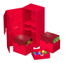Ultimate Guard - Twin Flip'n Tray 260+ XenoSkin monocolore - Rouge