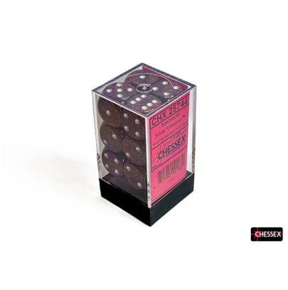 Chessex Speckled Silver Volcano – 16 mm D6 (lot de 12) – CHX 25744