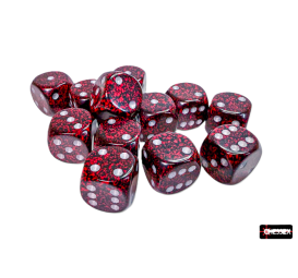 Chessex Speckled Silver Volcano – 16 mm D6 (lot de 12) – CHX 25744