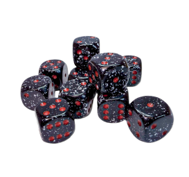 Chessex Speckled Space 16 mm D6 – Lot de 12 (CHX 25708)