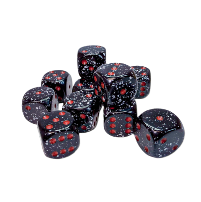 Chessex Speckled Space 16 mm D6 – Lot de 12 (CHX 25708)