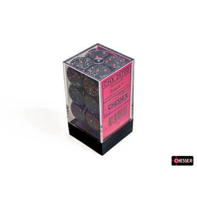 Chessex Speckled Space 16 mm D6 – Lot de 12 (CHX 25708)