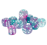 Chessex Nebula Luminary Wisteria/White – 16 mm D6 – Lot de 12 (CHX 27745)
