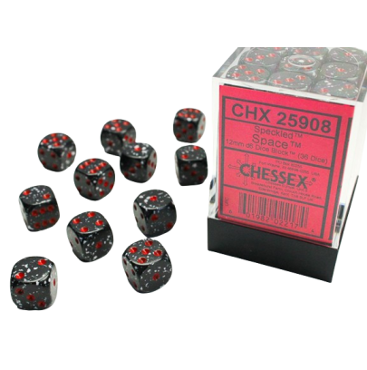 Chessex Speckled Space 12 mm D6 – Lot de 36 (CHX 25908)