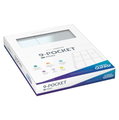 Ultimate Guard 9-Pocket Pages Top-Loading – Pack de 100 – Transparent (UGD010895)