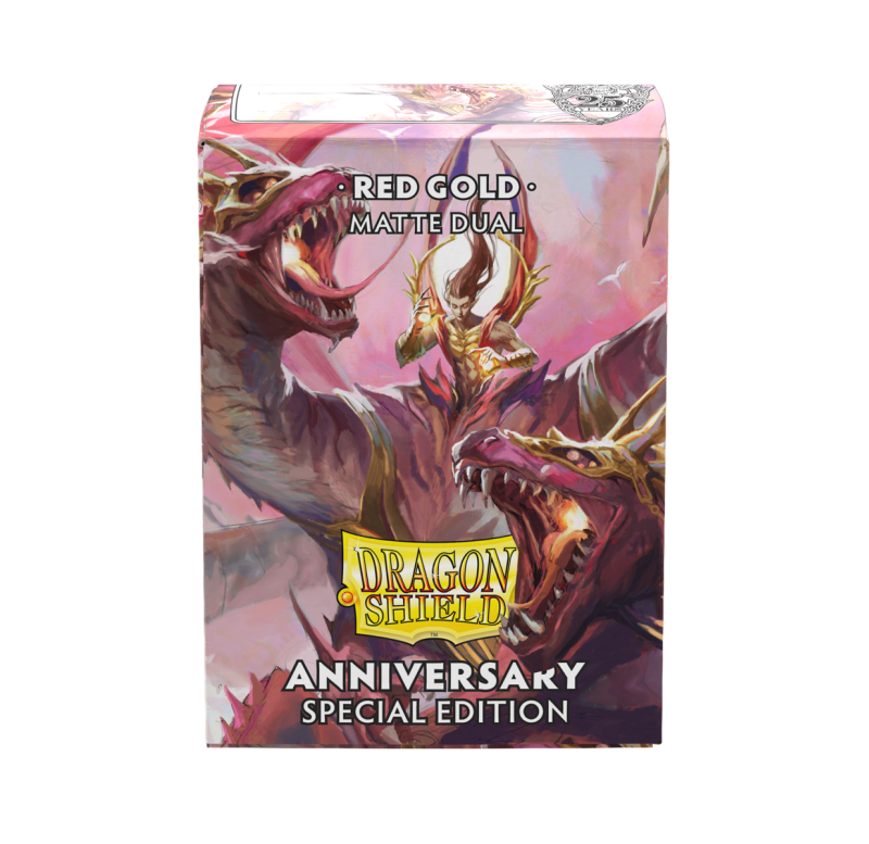 DragonShield Standard Dual Matte Sleeves – Pomegranate & Gold DragonShield Standard Dual Matte Sleeves – Pomegranate & Gold