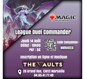 League Duel Commander - Jeu 14 Août 25