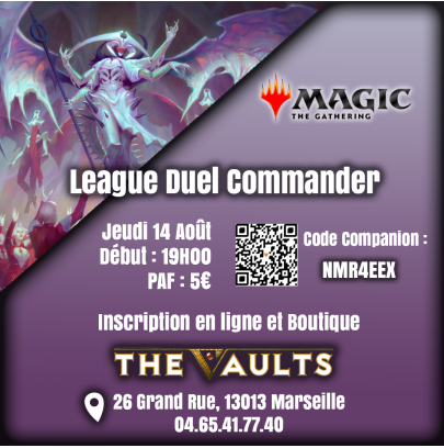 League Duel Commander - Jeu 14 Août 25