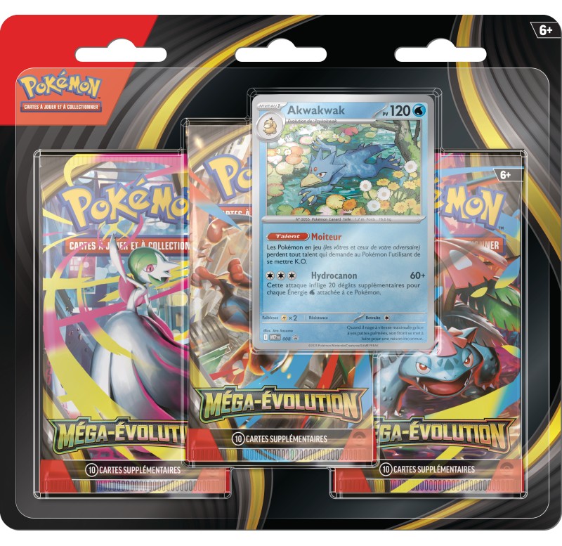 Pokemon TCG - Blister Akwakwak - Français - ME1 - Mega Evolution