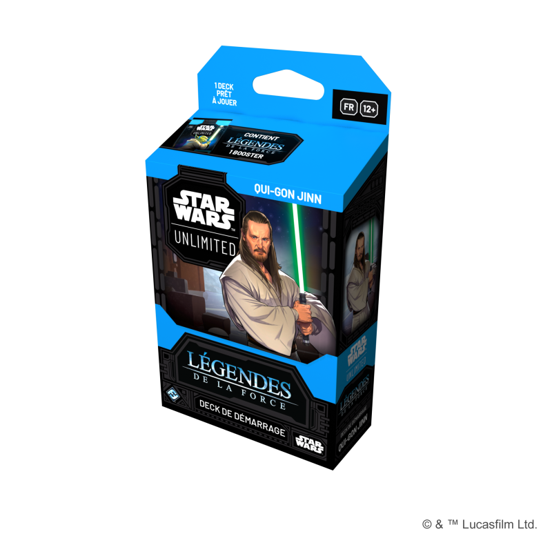 Star Wars : Unlimited - Deck de démarrage Qui-Gon Jinn - Francais - Set 5 : Légendes de la Force Star Wars : Unlimited - Deck de démarrage Qui-Gon Jinn - Francais - Set 5 : Légendes de la Force