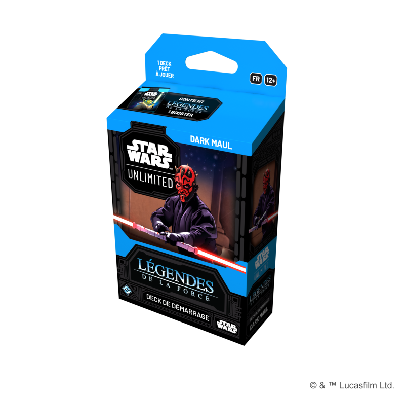 Star Wars : Unlimited - Deck de démarrage Dark Maul - Francais - Set 5 : Légendes de la Force Star Wars : Unlimited - Deck de démarrage Dark Maul - Francais - Set 5 : Légendes de la Force