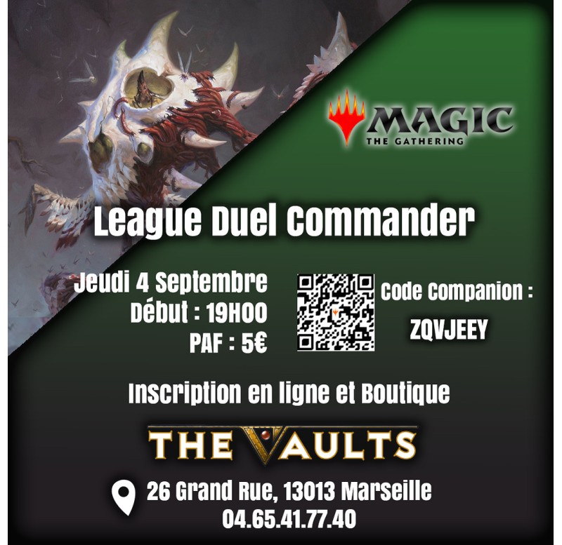 League Duel Commander - Jeu 4 Septembre 25 League Duel Commander - Jeu 4 Septembre 25