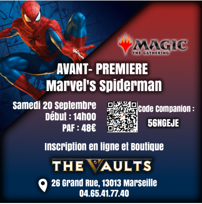 AVANT-PREMIERE Marvel's SpiderMan MTG - Sam 20 Septembre 25