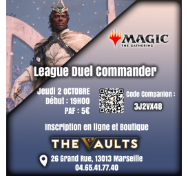 League Duel Commander - Jeu 2 Octobre 25