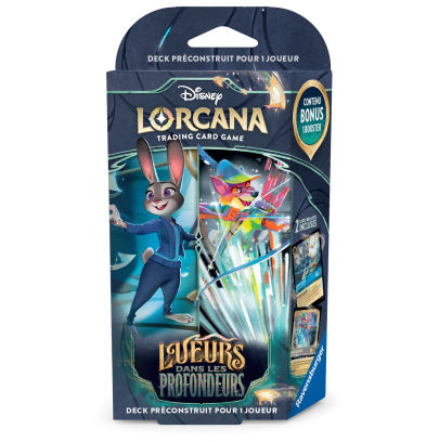 Disney : Lorcana TCG - Deck de démarrage Rubis & Acier - Français - Set 10 - Lueurs dans les Profondeurs