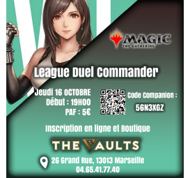 League Duel Commander - Jeu 16 Octobre 25