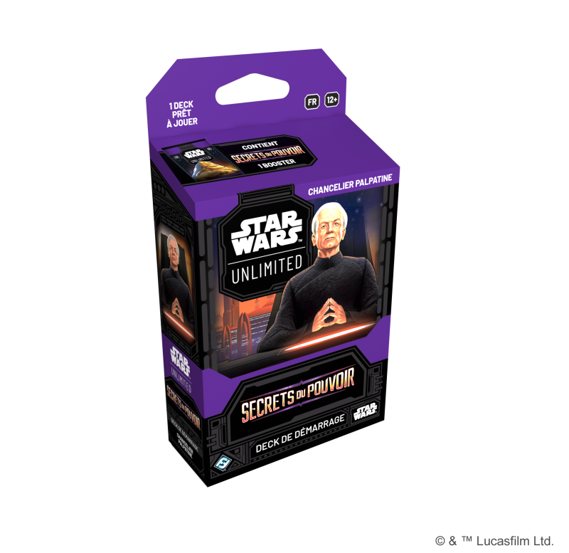 Star Wars : Unlimited - Deck de démarrage Palpatine - Français - Set 6 : Secres du Pouvoir Star Wars : Unlimited - Deck de démarrage Palpatine - Français - Set 6 : Secres du Pouvoir