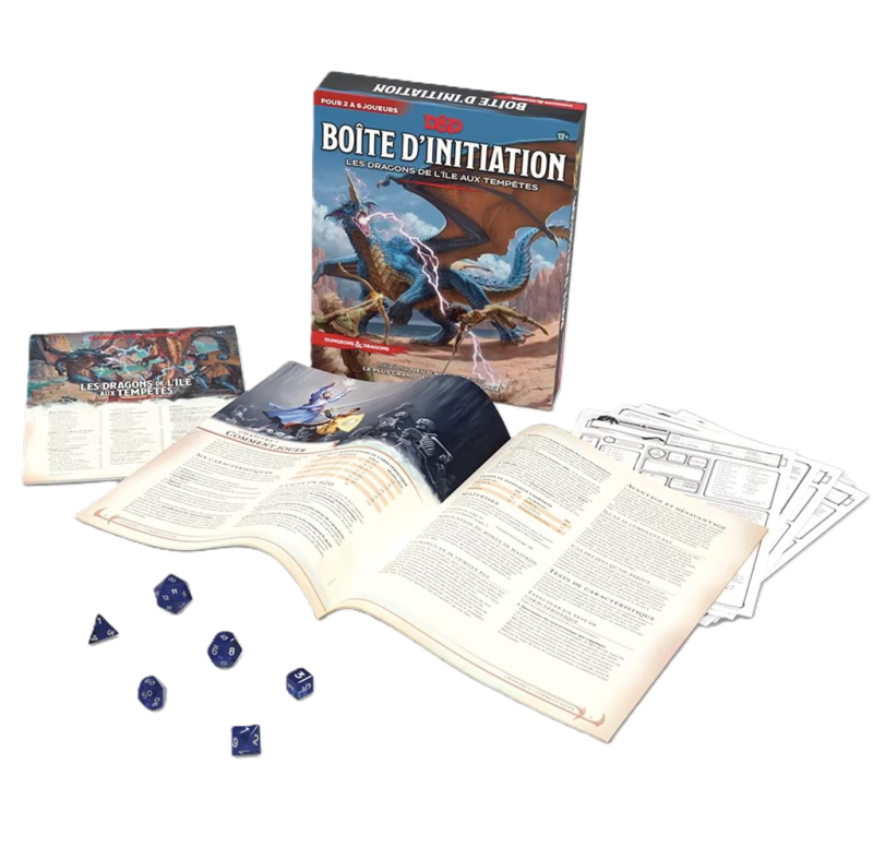 Dungeons & Dragons 5e édition – Boîte d'initiation Les Dragons de lîle aux tempêtes - FRANCAIS Dungeons & Dragons 5e édition – Boîte d'initiation Les Dragons de lîle aux tempêtes - FRANCAIS