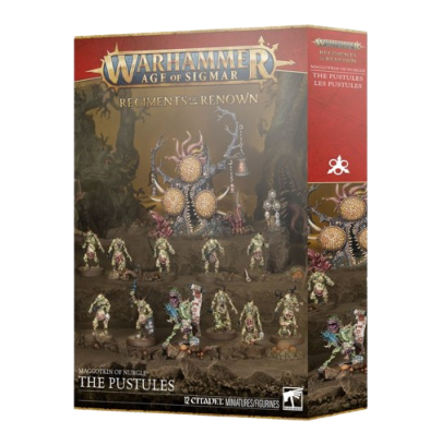 Warhammer AOS - Grande Alliance Chaos - Maggotkin of Nurgle - Régiment de Renom : Les Pustules