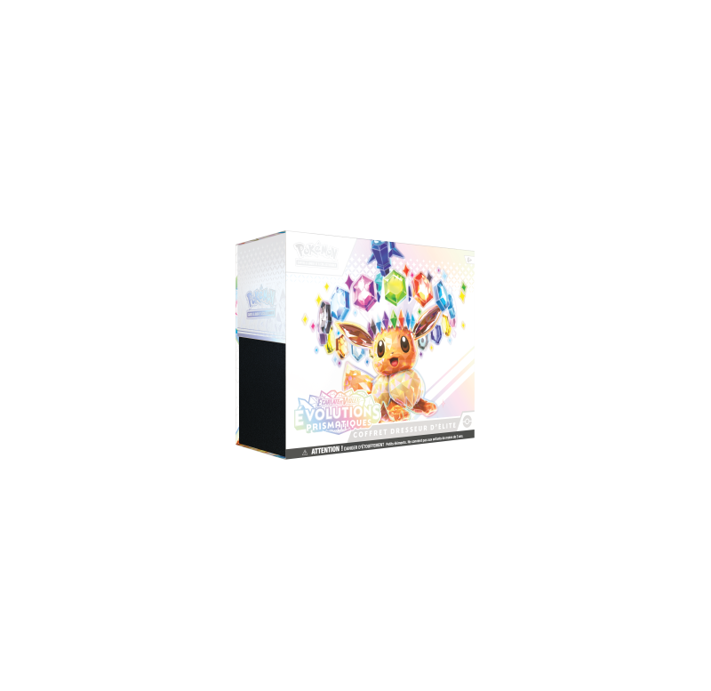 Pokemon TCG - Coffret dresseur d'élite - Français - Ecarlate et Violet - EV8.5 - Evolutions prismatiques Pokemon TCG - Coffret dresseur d'élite - Français - Ecarlate et Violet - EV8.5 - Evolutions prismatiques