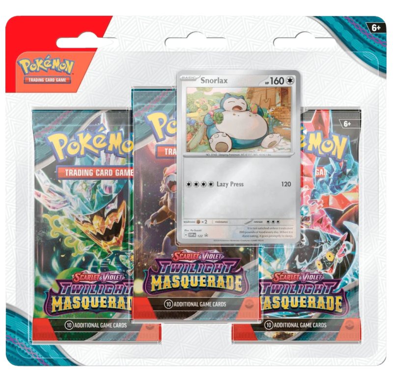Pokemon TCG - Blister Ronflex - Français - Ecarlate et Violet - EV6 - Mascarade crépusculaire Pokemon TCG - Blister Ronflex - Français - Ecarlate et Violet - EV6 - Mascarade crépusculaire