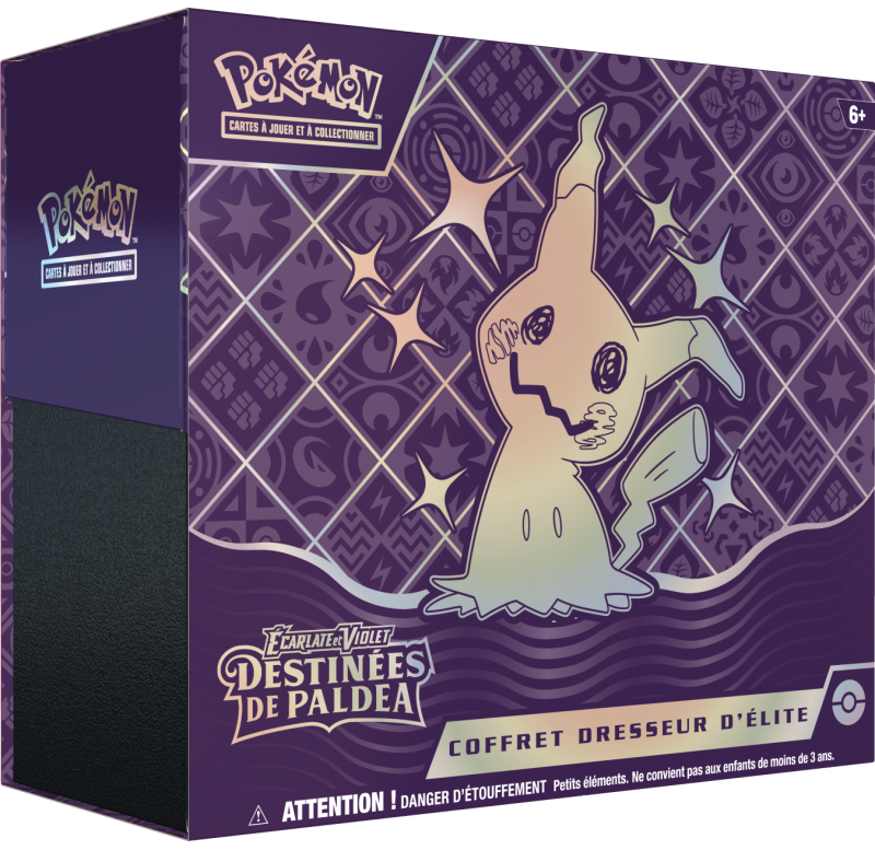 Pokemon TCG - Coffret dresseur d'élite - Français - Ecarlate et Violet - EV4.5 - Destinées de Paldea Pokemon TCG - Coffret dresseur d'élite - Français - Ecarlate et Violet - EV4.5 - Destinées de Paldea