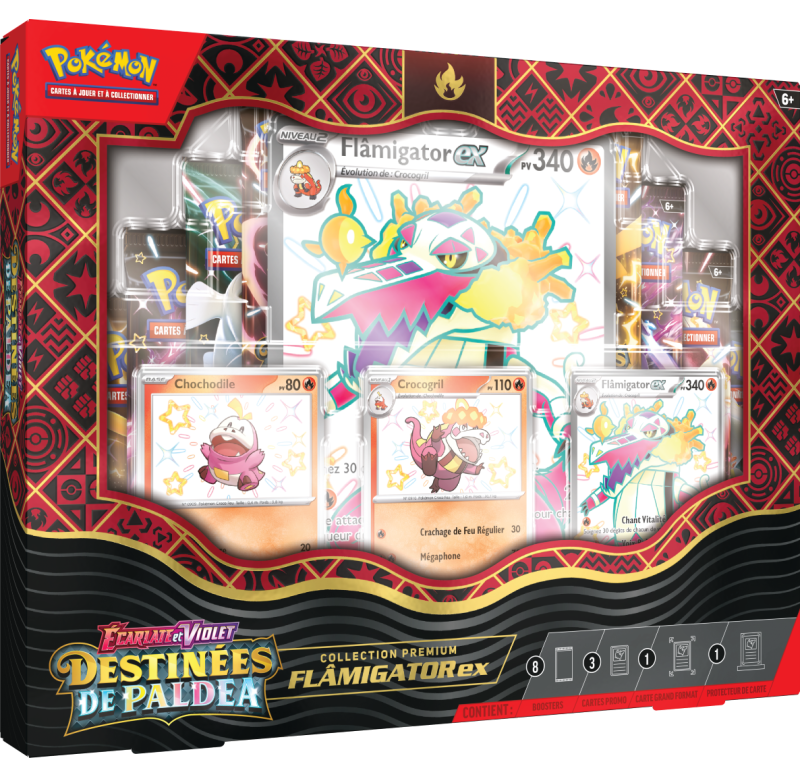 Pokemon TCG - Coffret collection - Français - Ecarlate et Violet - EV4.5 - Destinées de Paldea Pokemon TCG - Coffret collection - Français - Ecarlate et Violet - EV4.5 - Destinées de Paldea